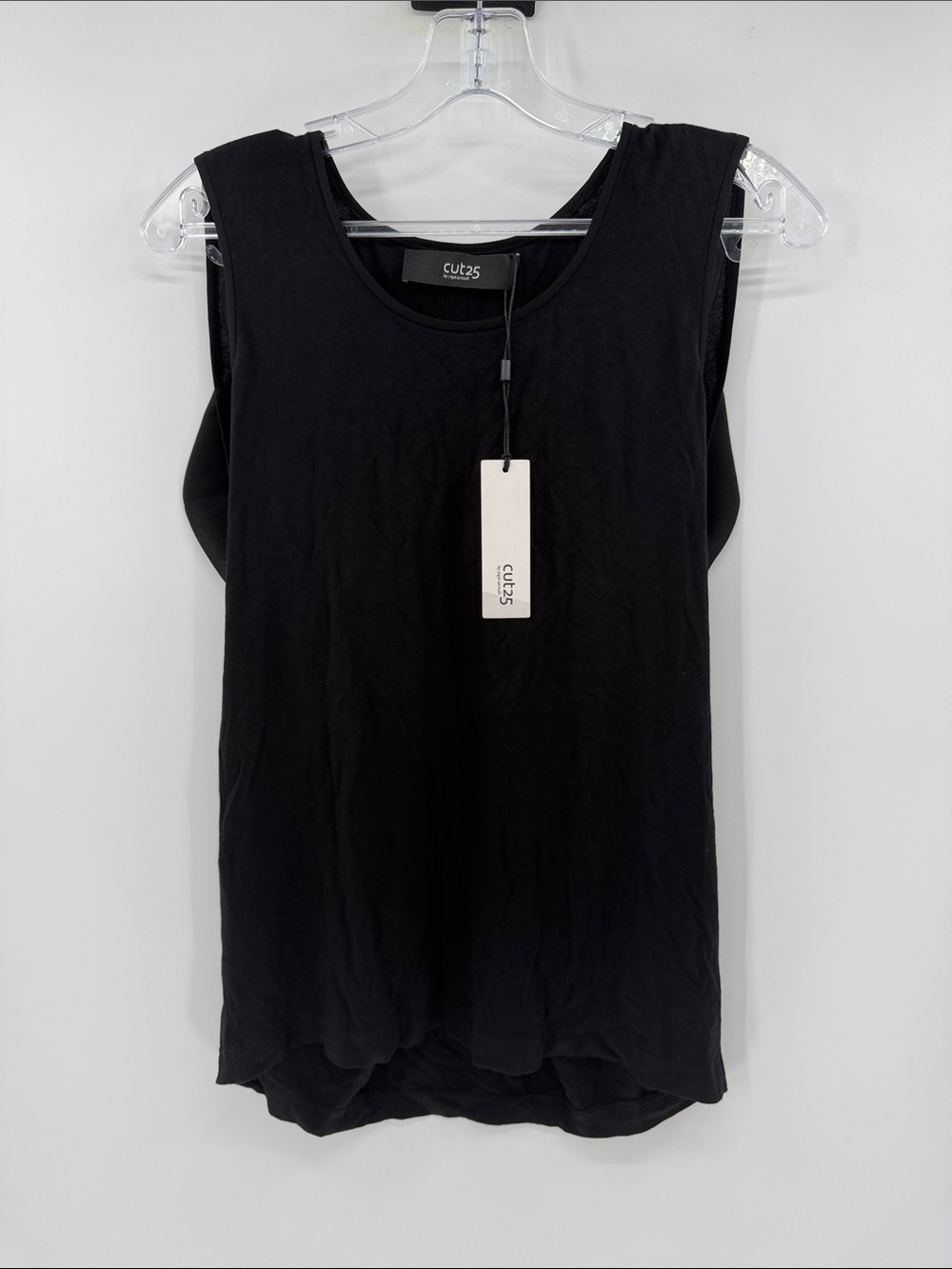 Cut25 by Yigal Azrouel Tank Top - Jet Black - XS - New with tags
